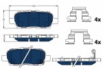 TRW Piduriklotsi komplekt,  ketaspidur ELECTRIC BLUE GDB3508BTE