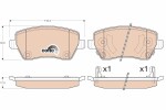 TRW  Piduriklotsi komplekt,ketaspidur COTEC GDB3546