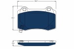 TRW Piduriklotsi komplekt,  ketaspidur ELECTRIC BLUE GDB4171BTE
