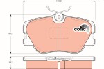 TRW Piduriklotsi komplekt,  ketaspidur COTEC GDB818