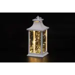 LATERN DEKORATIIVTULEDEGA VALGE 40LED