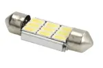 лампа LED, 1шт., C5W, 12V, max. 3,2W, Цвет светлый белый теплый, max. 5000K, цоколь SV8,5, не подходит для использования на дорогах общего пользования, транспортных средств canbus системой