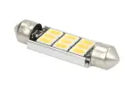 лампа LED, 1шт., C5W, 12V, max. 3,2W, Цвет светлый белый теплый, max. 5000K, цоколь SV8,5, не подходит для использования на дорогах общего пользования, транспортных средств canbus системой