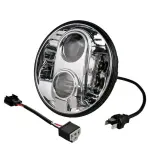 рефлектор передняя фара круглый  cree led, количество диоды: 8, мощность max: 32W, Напряжение: 12/24/30V, sert : E13, IP67, CE, ROHS, фильтр UV, клеммы: конвертер H4 и H4 до H13, водостойкость, форма круглый, Длина.195mm, ширина.125
