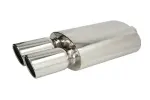 глушитель TurboWorks 44 2,5" 565x235x135 mm 63mm,  насадки 2x90mm