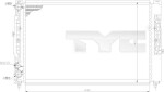 TYC Radiaator, mootorijahutus 702-0011
