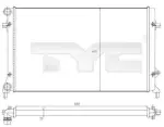 TYC Radiaator,  mootorijahutus 702-0025