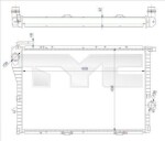 TYC Radiaator,  mootorijahutus 703-0005-R