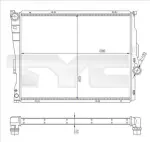 TYC Radiaator,  mootorijahutus 703-0006-R