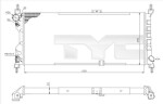 TYC Radiaator,  mootorijahutus 725-0019-R