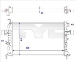 TYC Radiaator,  mootorijahutus 725-0038-R