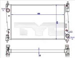 TYC Radiaator,  mootorijahutus 725-0042-R