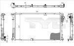 TYC Radiaator,  mootorijahutus 725-0045