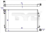 TYC Radiaator,  mootorijahutus 737-0062-R
