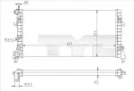TYC Radiaator,  mootorijahutus 737-0064-R