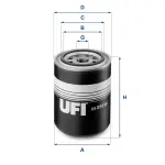 UFI Õlifilter 23.256.00
