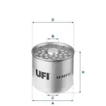 UFI Kütusefilter 24.360.00