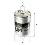 UFI Kütusefilter 24.361.00
