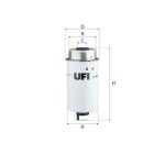 UFI Kütusefilter 24.457.00
