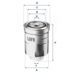 UFI Kütusefilter 24.465.00
