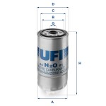 UFI Kütusefilter 24.H2O.01