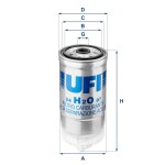 UFI Kütusefilter 24.H2O.07