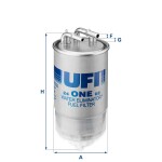 UFI Kütusefilter 24.ONE.02
