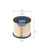 UFI Kütusefilter 26.003.00