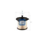 UFI Kütusefilter 26.074.00
