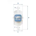 UFI Kütusefilter 31.001.00
