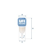 UFI Kütusefilter 31.009.00