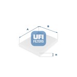 UFI Filter,  salongiõhk 53.043.00