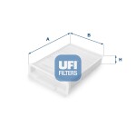 UFI Фильтр,  воздух во внутренном пространстве 53.132.00