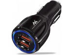 USB kiirlaadija12-24V 3,1A must