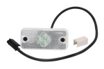 VIGNAL VALD10500 / side marker lights right/left, white, LED, cable length 500mm, 24v