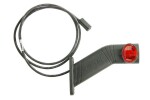 VIGNAL VALD14428 / side marker lights right, orange/red/white, LED, surface, cable length 1500mm, on long arm, 12/24v (with clamp for flat cable)