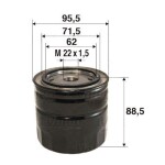 VALEO Õlifilter 586097