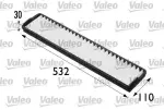 Filter,  salongiõhk VALEO ESSENTIAL 698168