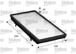  Filter,salongiõhk VALEO ESSENTIAL 715513