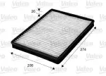 Filter,  salongiõhk VALEO ESSENTIAL 715654