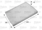 Filter,  salongiõhk VALEO ESSENTIAL 715660