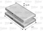 Filter,  salongiõhk VALEO ESSENTIAL 715669