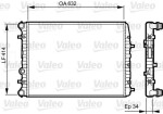 VALEO Radiaator,  mootorijahutus 732864