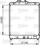 VALEO Radiaator,  mootorijahutus 734117