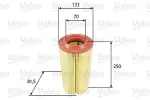 VALEO  Õhufilter 585649
