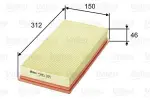 VALEO  Õhufilter 585215