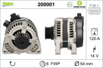 Generaator VALEO CORE-FLEX 14V 200001