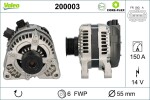 Generaator VALEO CORE-FLEX 14V 200003