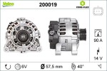 Generaator VALEO CORE-FLEX 14V 200019