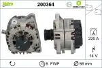 Генератор VALEO CORE-FLEX 14V 200364